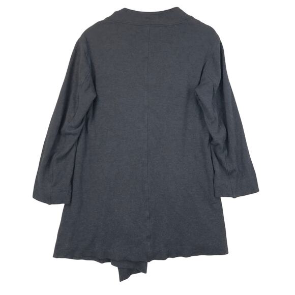 Vintage Armani Jeans Women's Wrap Cardigan XL Black/Gray Open Front - XL - Picture 2 of 14